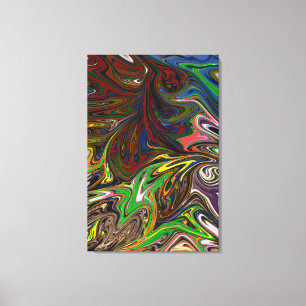 Colourful Painting   Abstract Masterpiece Fine Art Canvas Print