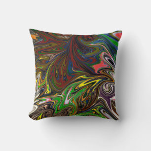 Colourful Painting   Abstract Masterpiece Fine Art Cushion