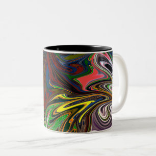 Colourful Painting Abstract Masterpiece Fine Art Two-Tone Coffee Mug