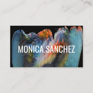 Colourful painting abstract modern business card