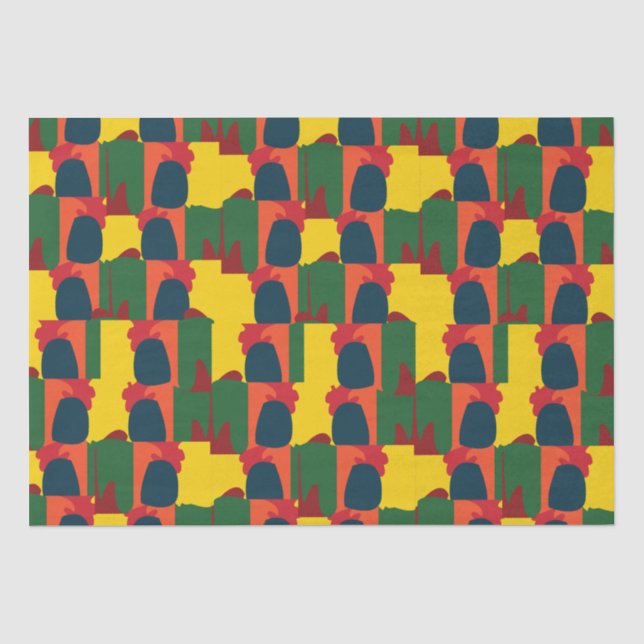 Colourful Painting Abstract Tissue Paper (Front)