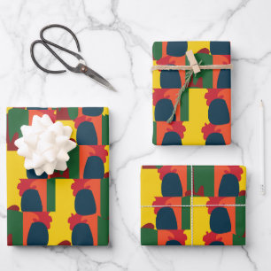 Colourful Painting Abstract Wrapping Paper Sheet