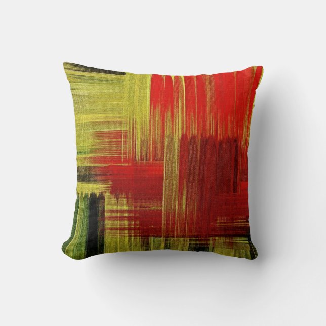 Colourful Painting Art Pillow #3 (Front)