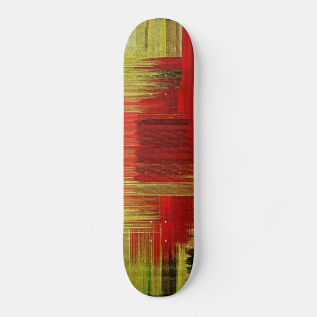 Colourful painting art Skateboard (Front)