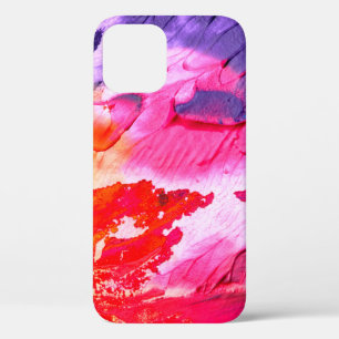Colourful painting background iPhone 12 case