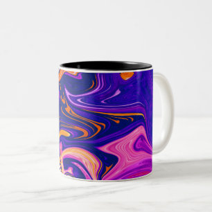 Colourful Painting Best fine art, modern abstrac Two-Tone Coffee Mug