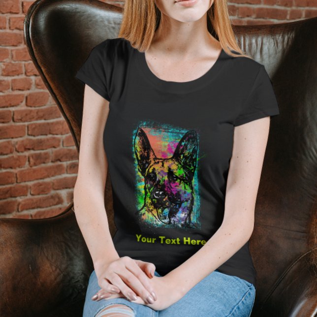 Colourful Painting Dog T-Shirt (Creator Uploaded)