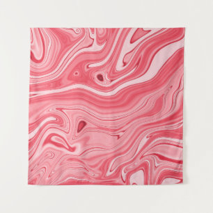 Colourful paintings of marbling, red marble ink pa tapestry