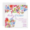 colourful paisley baby shower invitation