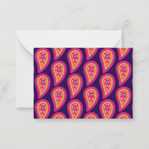 Colourful Paisley Card