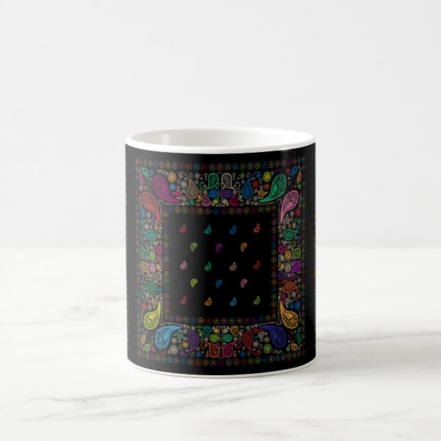 Colourful Paisley Design Coffee Mug (Center)
