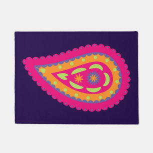 Colourful Paisley Doormat