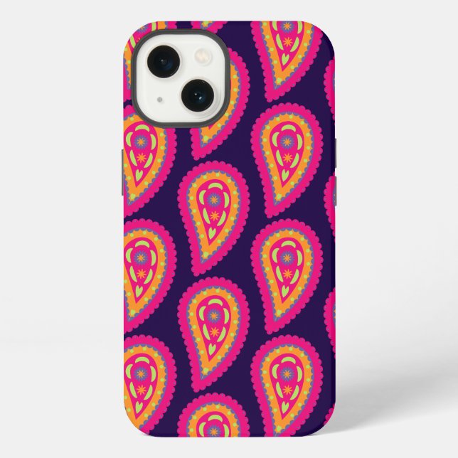 Colourful Paisley iPhone Case (Back)