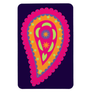 Colourful Paisley Magnet