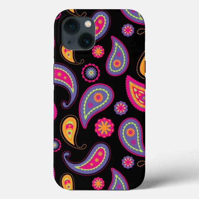 Colourful Paisley Pattern Case-Mate iPhone Case (Back)
