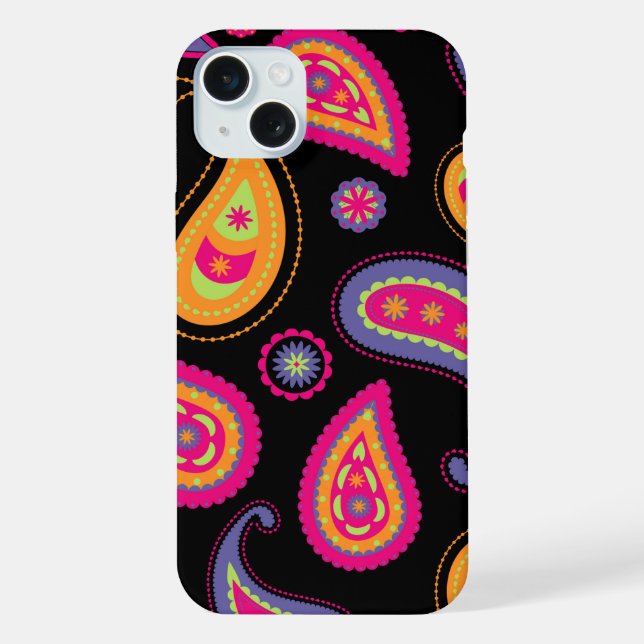 Colourful Paisley Pattern iPhone Case (Back)
