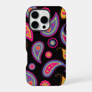 Colourful Paisley Pattern iPhone 16 Pro Case