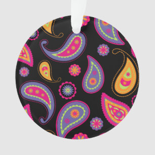 Colourful Paisley Pattern Ornament