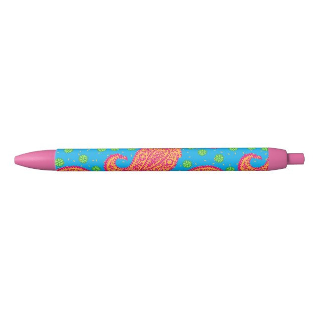 Colourful Paisley Pattern Pen (Front)
