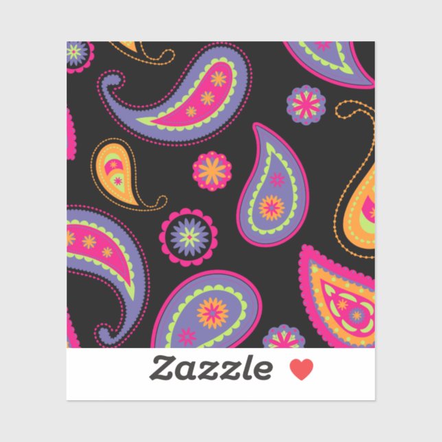 Colourful Paisley seamless Pattern (Sheet)