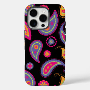 Colourful Paisley seamless Pattern iPhone 16 Pro Case
