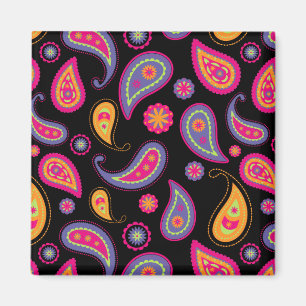 Colourful Paisley seamless Pattern Magnet