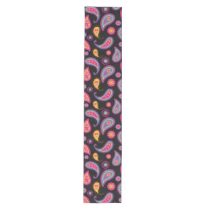 Colourful Paisley seamless Pattern Medium Table Runner