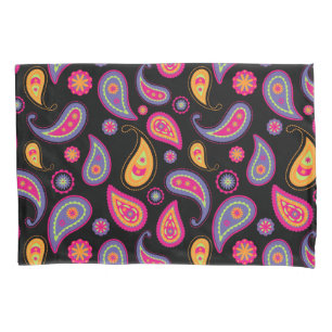 Colourful Paisley seamless Pattern Pillowcase