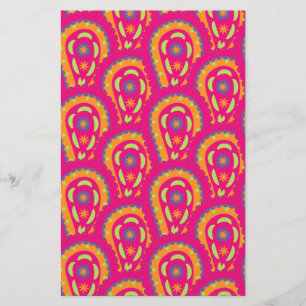 Colourful Paisley Stationery