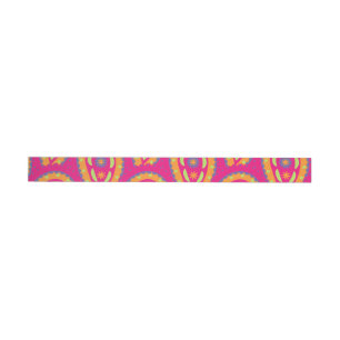 Colourful Paisley Wrap Around Label