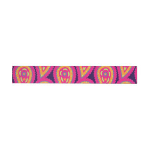 Colourful Paisley Wraparound Address Label