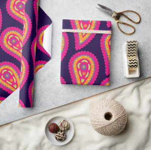 Colourful Paisley Wrapping Paper