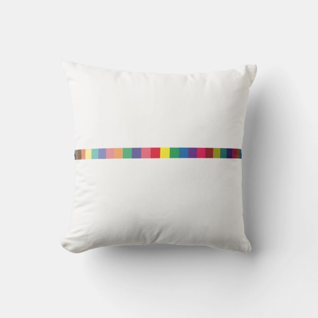 colourful palette , colour scheme stripe cushion (Front)