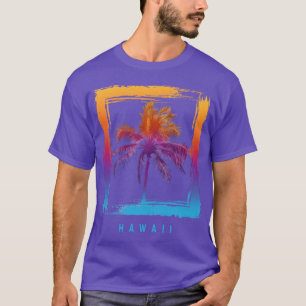 Colourful Palm Hawaii Tropical Vibes Oversized T-Shirt