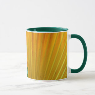 colourful palm leaves by Petr Kratochvil mug