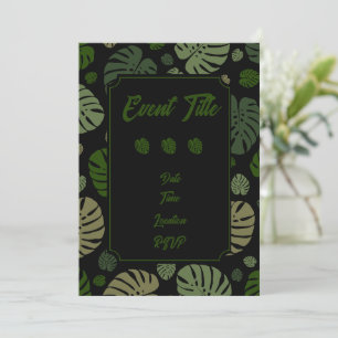 Colourful Palm Leaves Invitation
