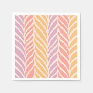 Colourful Palm Leaves Pattern Napkin