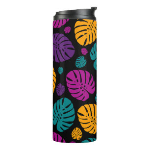 Colourful Palm Leaves Thermal Tumbler