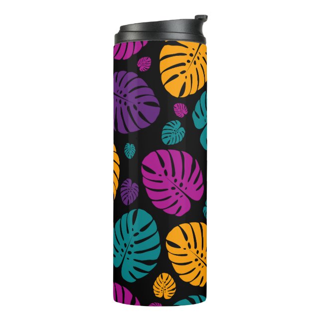 Colourful Palm Leaves Thermal Tumbler (Rotated Left)