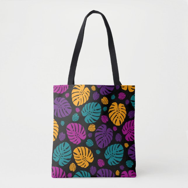 Colourful Palm Leaves Tote Bag (Front)