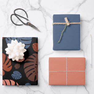 Colourful Palm Leaves Wrapping Paper Sheet