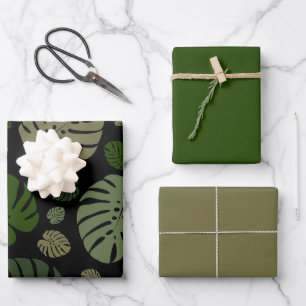 Colourful Palm Leaves Wrapping Paper Sheet