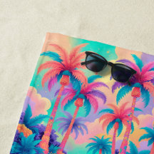 Colourful Palm trees