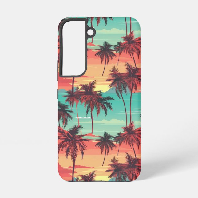 Colourful Palm Trees Phone Case (Back)