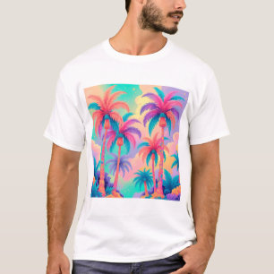 Colourful Palm trees T-Shirt