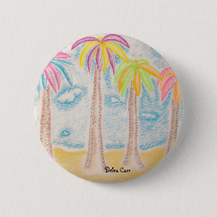 Colourful Palms-button 6 Cm Round Badge