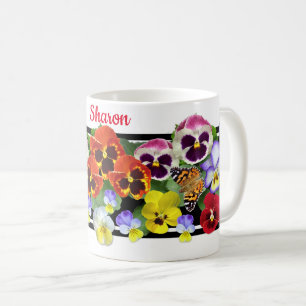 Colourful Pansies Coffee Mug