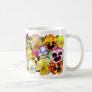 Colourful Pansies Coffee Mug