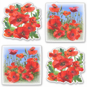 Colourful Pansies Contour Sticker