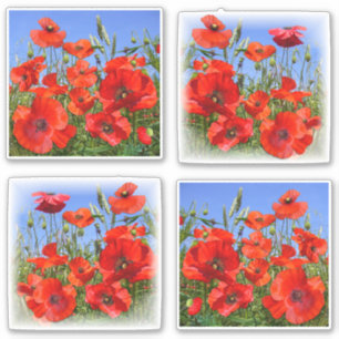 Colourful Pansies Contour Sticker